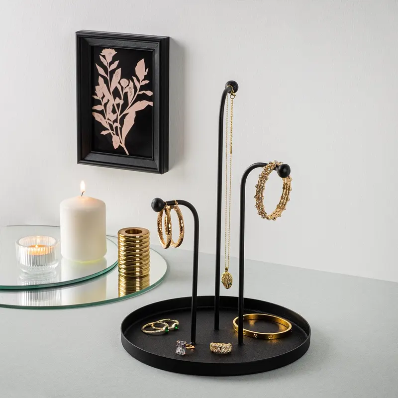 Accesoriu metalic decorativ Leros, Negru, 21x27 cm - Negru
