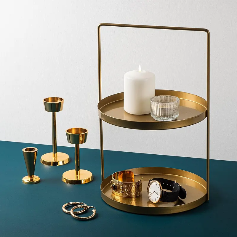 Accesoriu metalic decorativ Tilos-B - Gold, Aur, 21x33x21 cm - Auriu