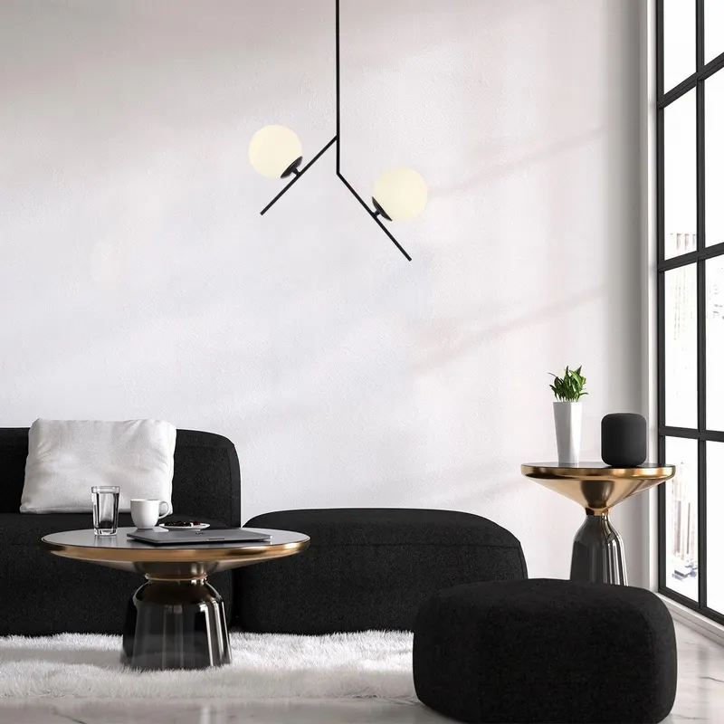 Lustra Dolunay Chandelier, Negru - Negru