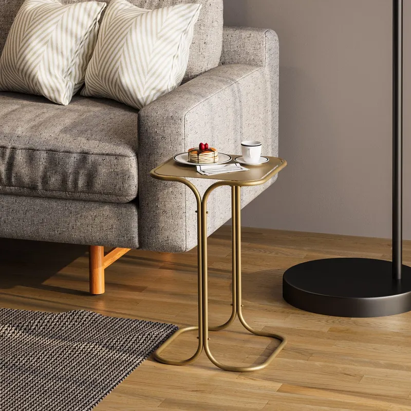 Măsuță de cafea SHB-001-B, Aur, 30x52x30 cm - Auriu