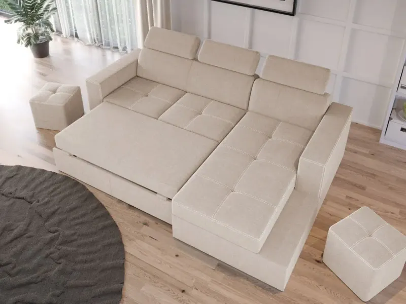 Coltar Extensibil Paloma Crem — imaginea 3