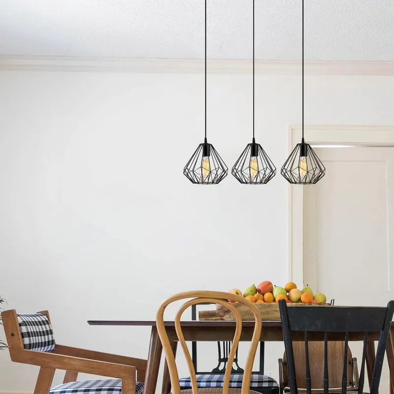 Lustra Diamond Chandelier, Negru - Negru
