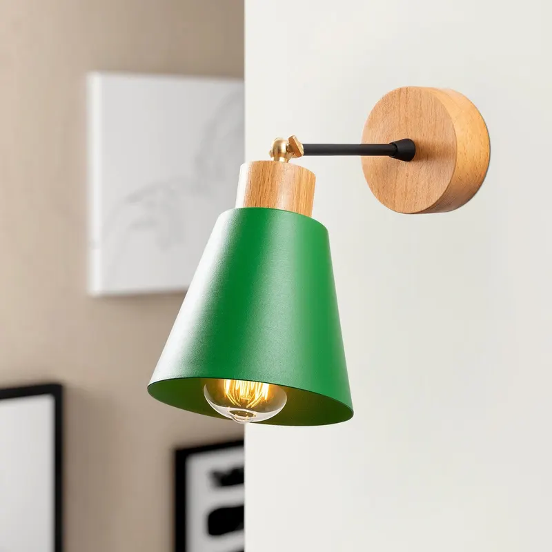 Lampă de perete Manavgat - N-614, Verde, 14x25x14 cm - Verde