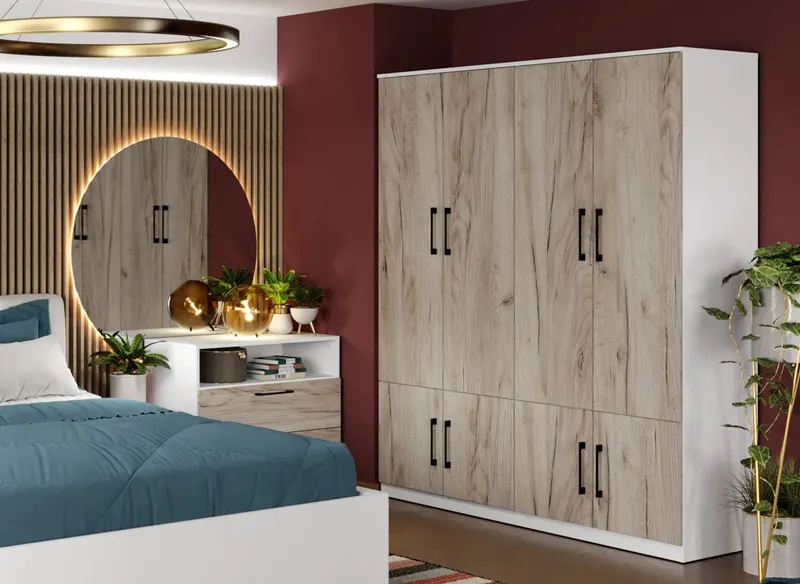Dulap Relax Alb / Stejar k02 - C164/03 — imaginea 2