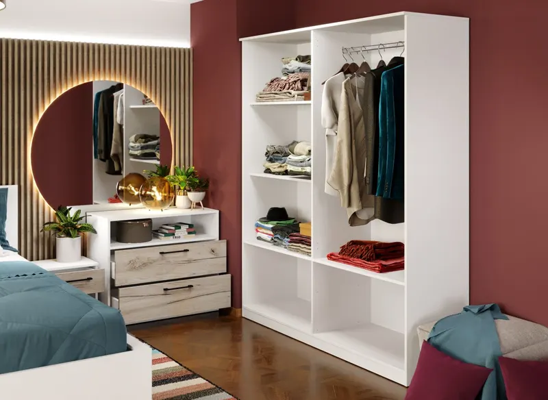 Dulap Relax Alb / Stejar k02 - C164/03 — imaginea 3
