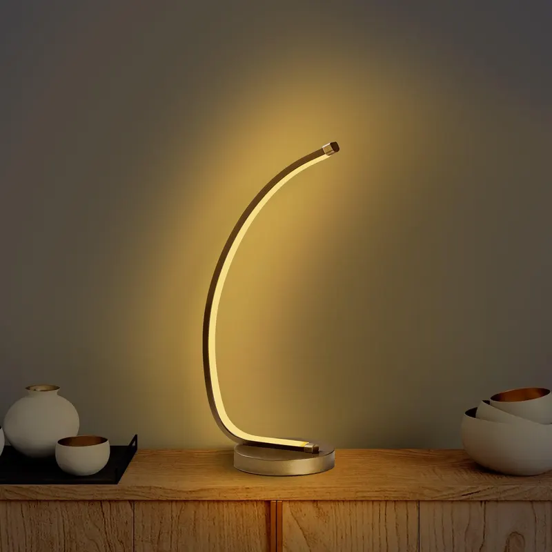 Veioză Bevel Table Lamp 13322, Auriu - Auriu