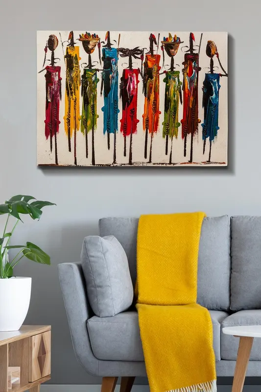 Tablou Canvas Africa, Multicolor, 100 x 70 cm - Multicolor