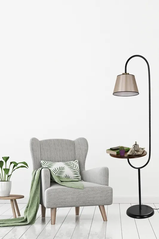 Lampadar cu masuta de cafea Zumrut - Multicolor