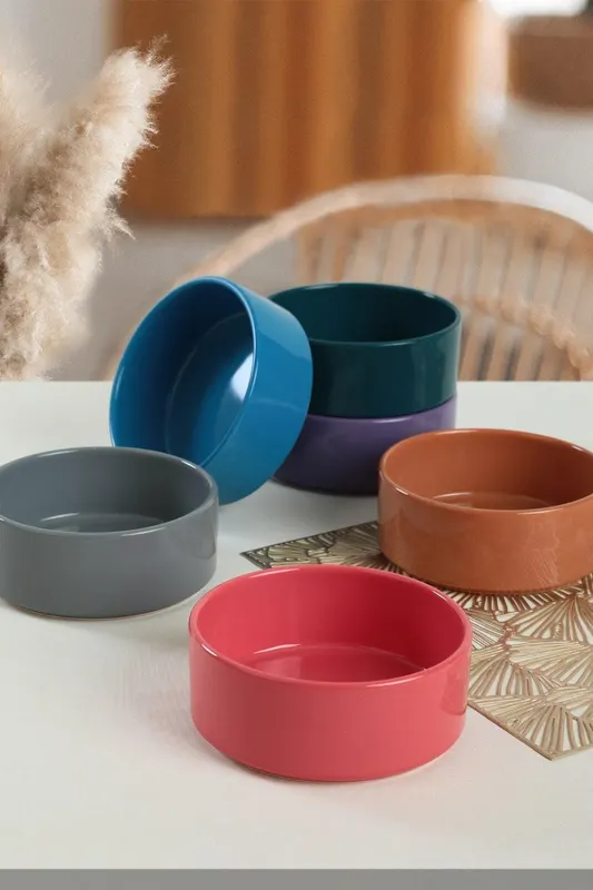 Set boluri ceramice, Multicolor, 14 cm - Multicolor