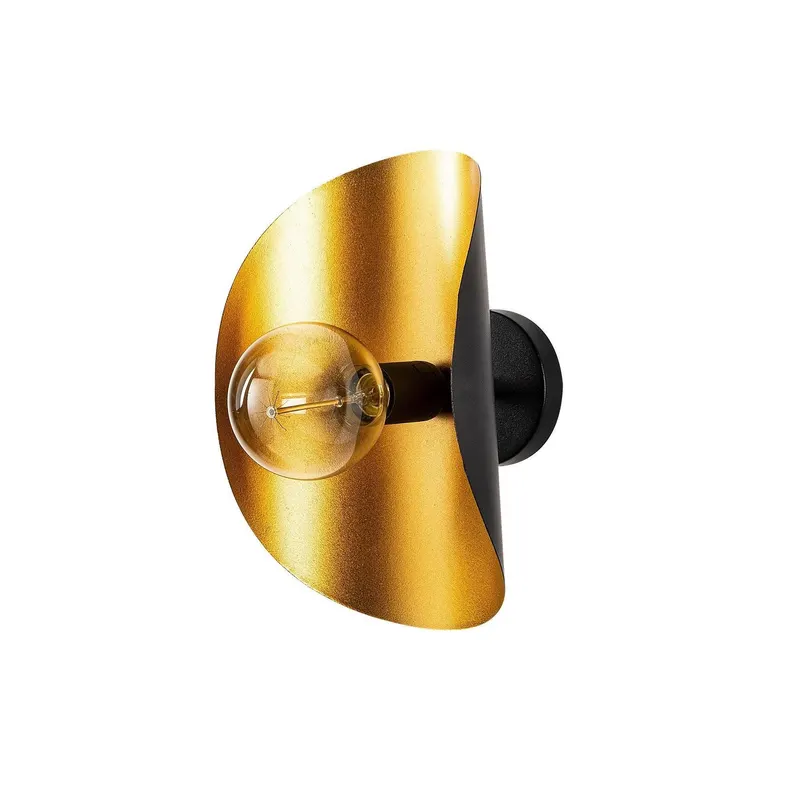 Aplica de perete Luminoox, Negru/Auriu - Auriu