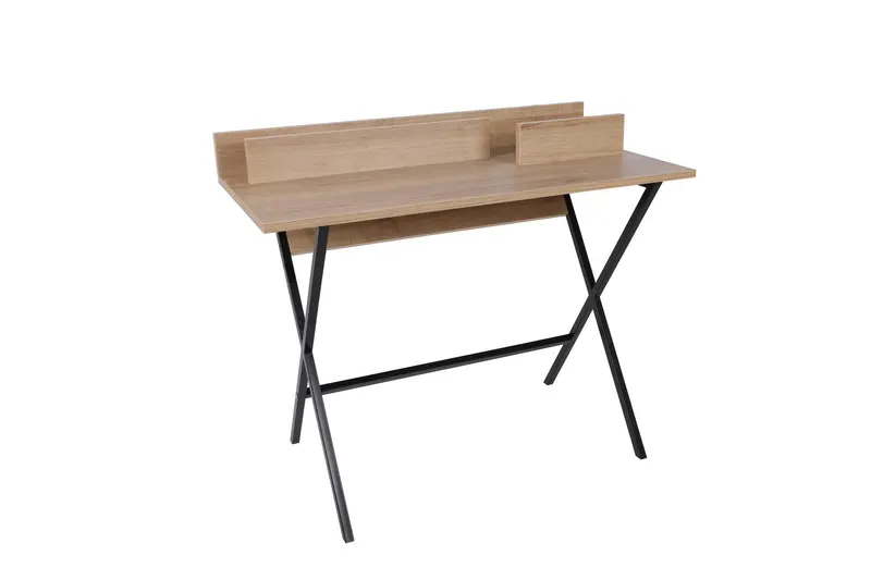 Birou Panama cu picioare metalice, Stejar, 100 x 89 x 50 cm - Stejar