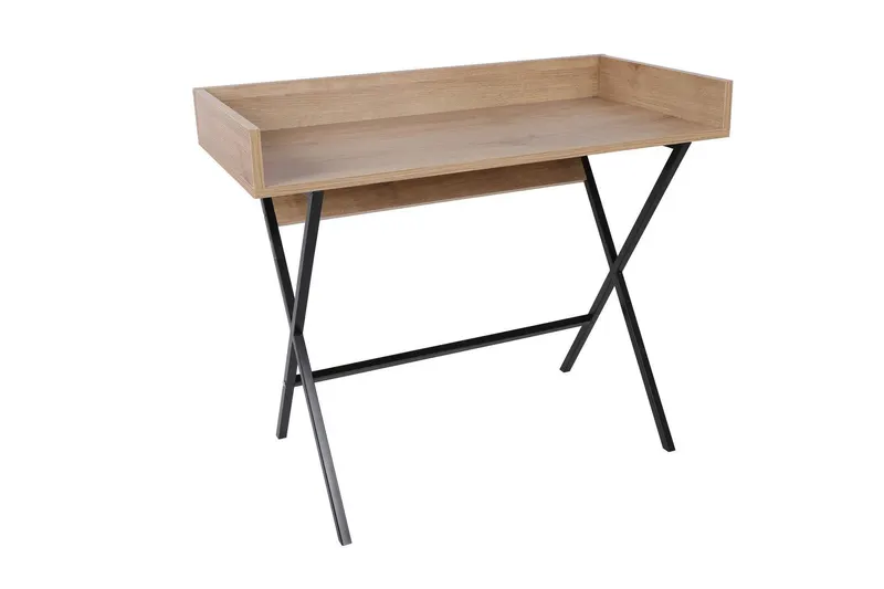 Birou Miguel cu picioare metalice, Stejar, 100 x 89 x 50 cm - Stejar