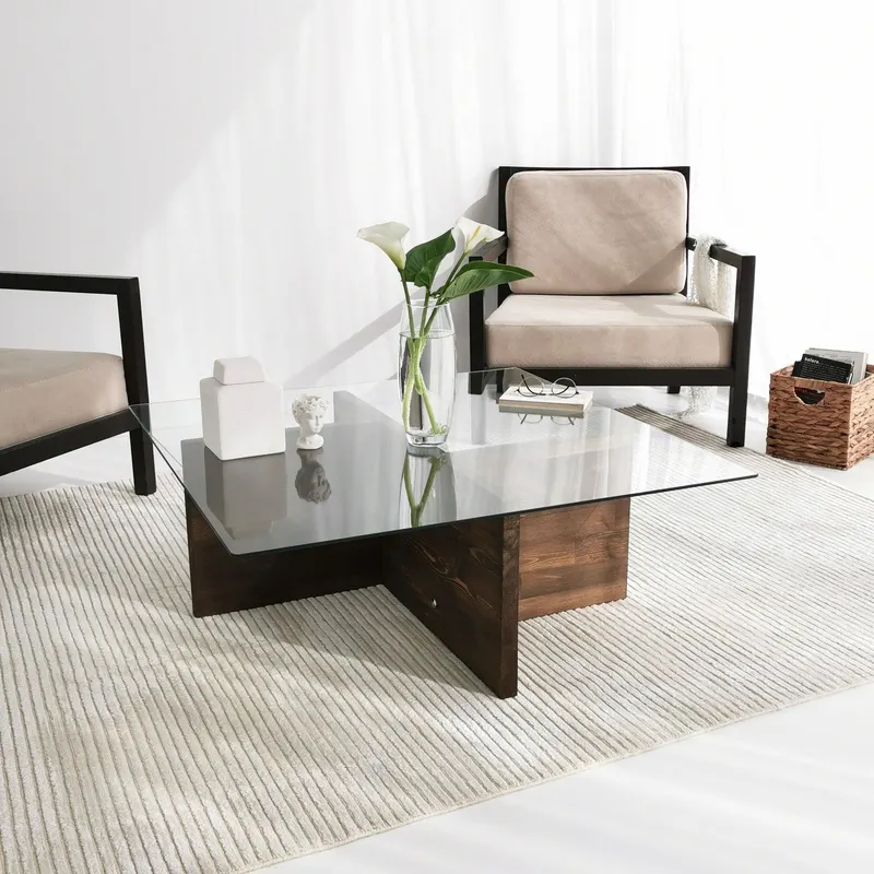 Masuta de cafea Glory - Walnut, Nuc, 90x35x90 cm - Nuc