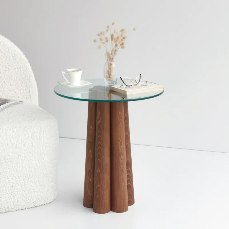 Masuta de cafea Pianeta, Nuc, 50x50x45 cm - Nuc