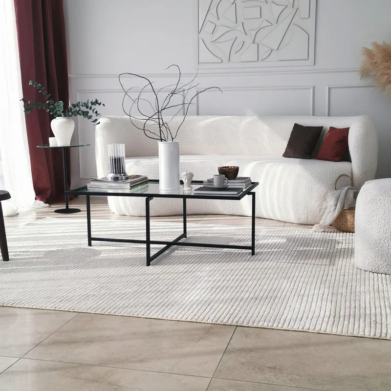 Masuta de cafea Sun S408, Negru, 64x35x94 cm - Negru