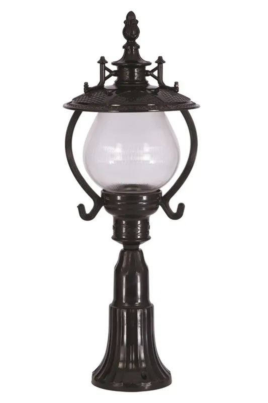 Lampă de perete de exterior BSU 090909 Outdoor Wall Lamp, Maro, 25x57x25 cm - Negru