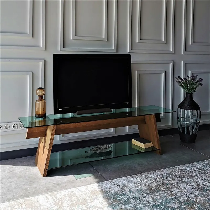 Comoda TV TV202, Nuc, 40x45x158 cm - Nuc