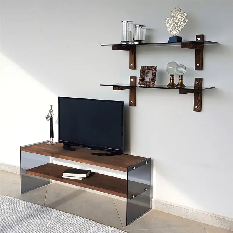 Comoda TV TV102, Nuc, 35x45x120 cm - Nuc