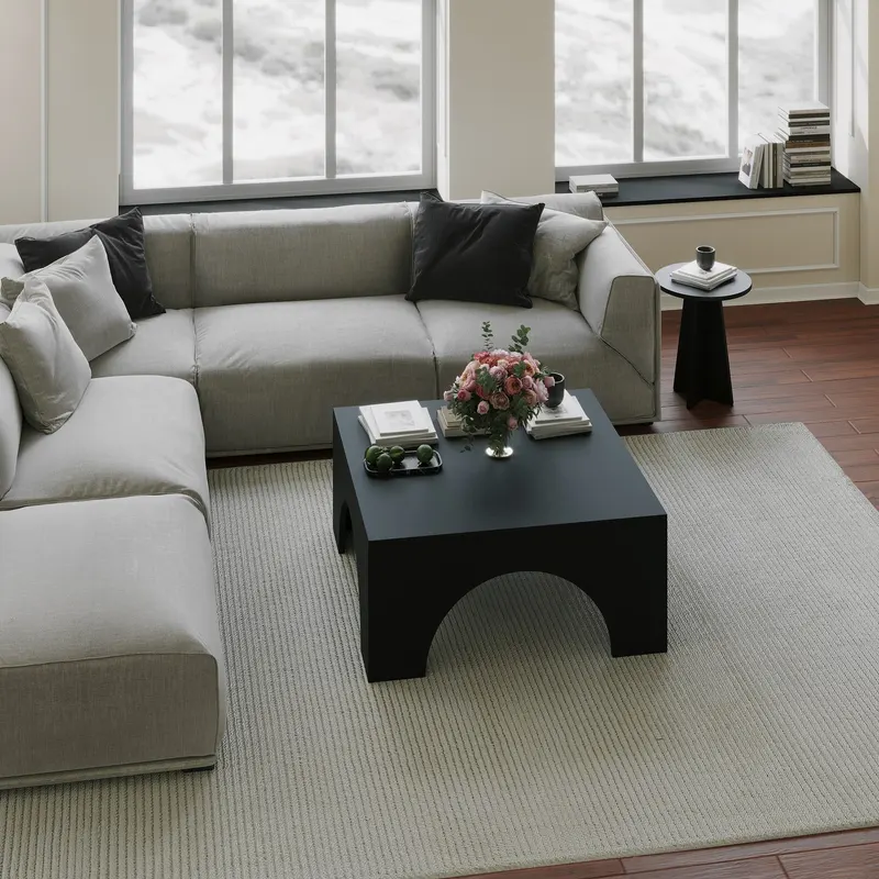 Mobilier Colosseum 80x80 - Negru