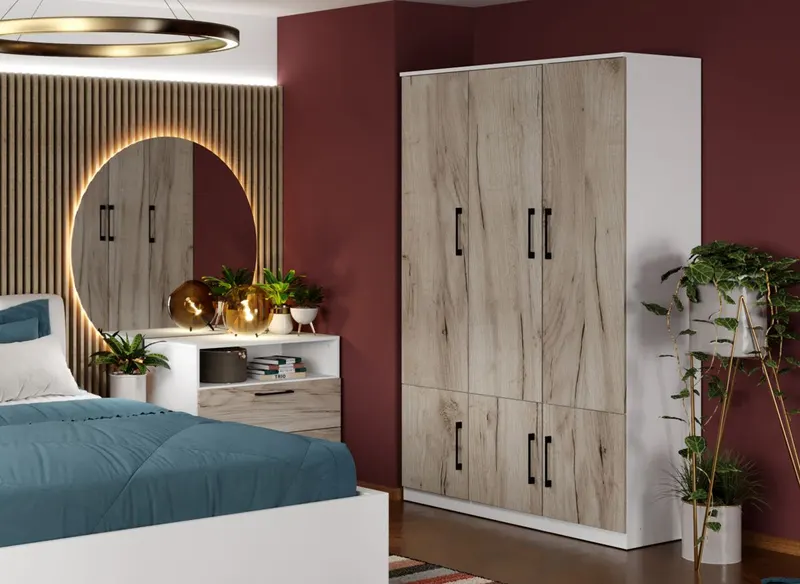 Dulap Relax Alb / Stejar k02 - C123/04 — imaginea 2
