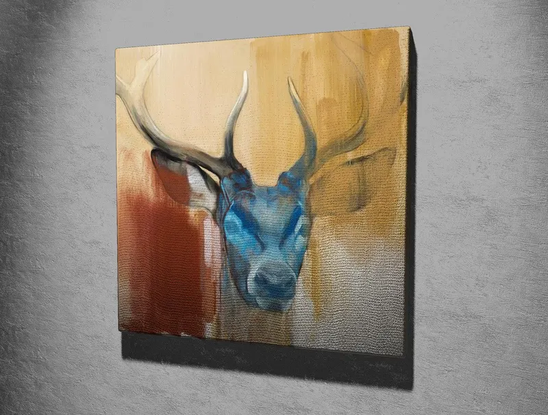 Tablou Canvas pe pânză KC194, Multicolor, 45x45 cm - Multicolor