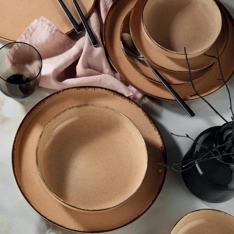 Serviciu de masa, 24 piese, Portelan, Maro - Maro