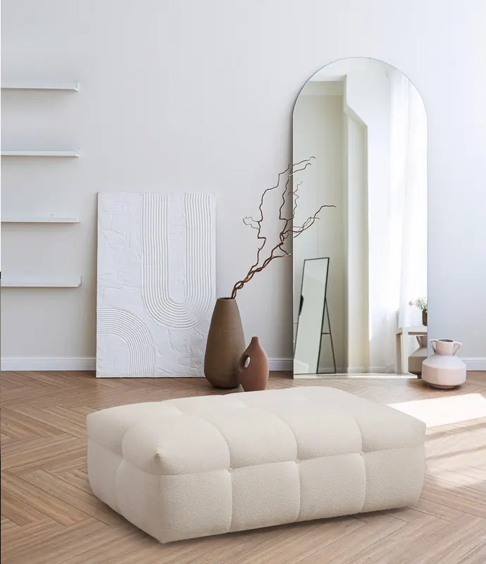 Tuffet Taburet Cady Ottoman Bej, 120 x 42 x 80 cm - Bej