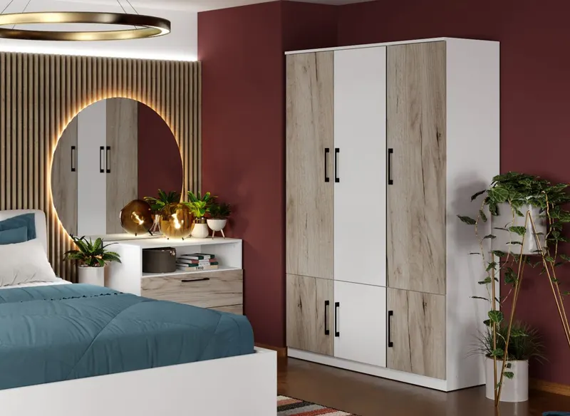 Dulap Relax Alb / Stejar k02 - C123/03 — imaginea 2