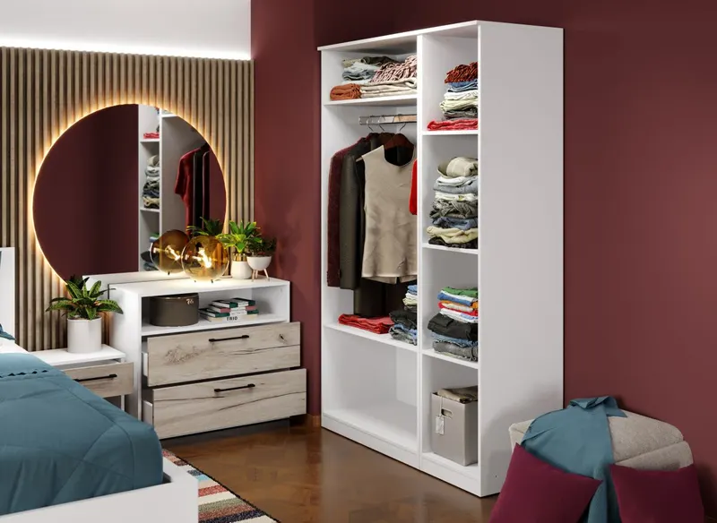Dulap Relax Alb / Stejar k02 - C123/03 — imaginea 3