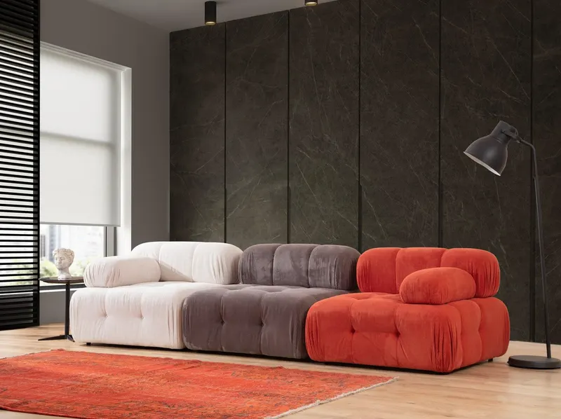 Canapea Zafer, 315 x 80 x 105 cm - Multicolor