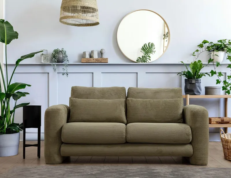 Canapea Lux 2 locuri Lily, 180 x 73 x 97 cm - Verde