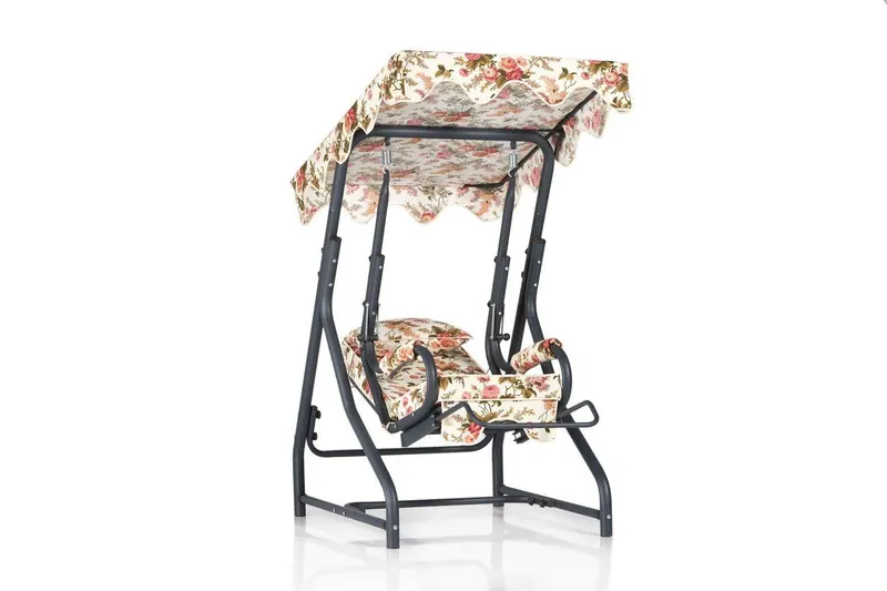 Balansoar de gradina verde din metal Camellia – Floriane Garden , Bej 50x110x50 cm - Bej