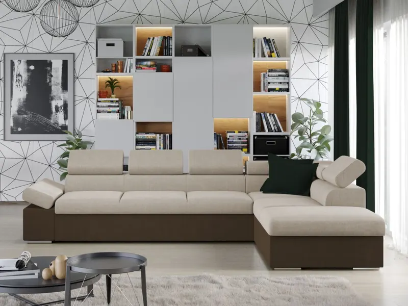 Coltar Aria + 1 loc Crem / Maro — imaginea 2