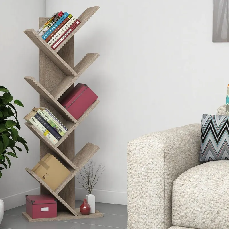 Biblioteca Zermat, Nuc, 46x129x22 cm - Nuc