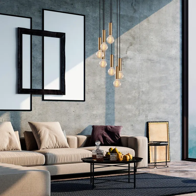 Lustra Tempo Chandelier, Bej - Bej