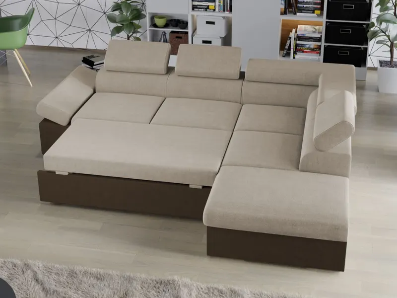 Coltar Aria Crem / Maro — imaginea 3