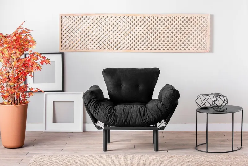 Fotoliu Extensibil Mocca, Negru - Negru