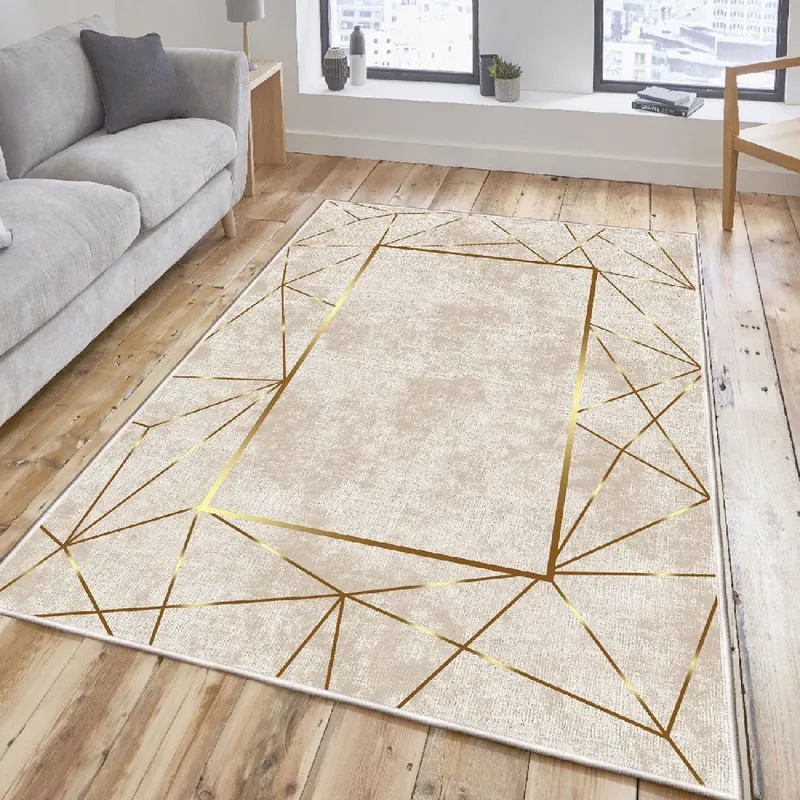 Covor Living - Hol, Lavabil, Antiderapant (diverse dimensiuni) - Multicolor / Bej