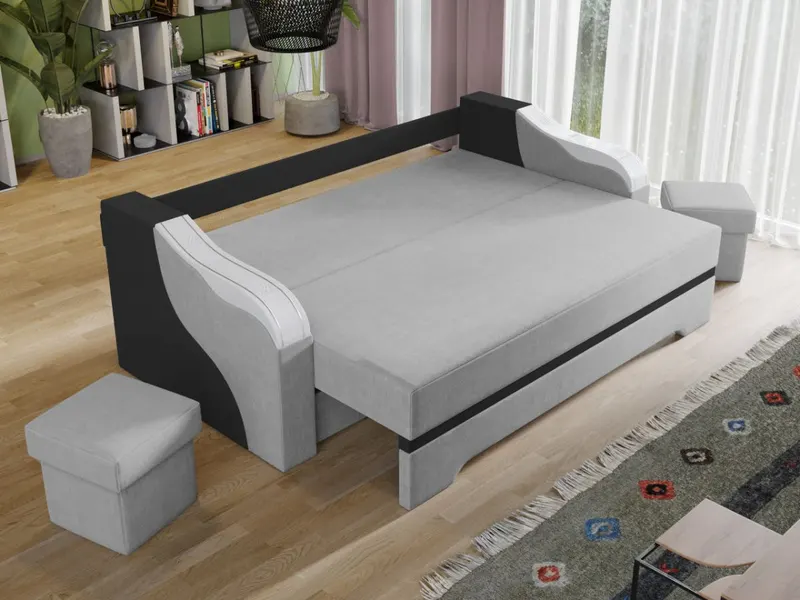 Set Canapea si Fotolii Julia Gri Deschis / Gri Antracit — imaginea 3