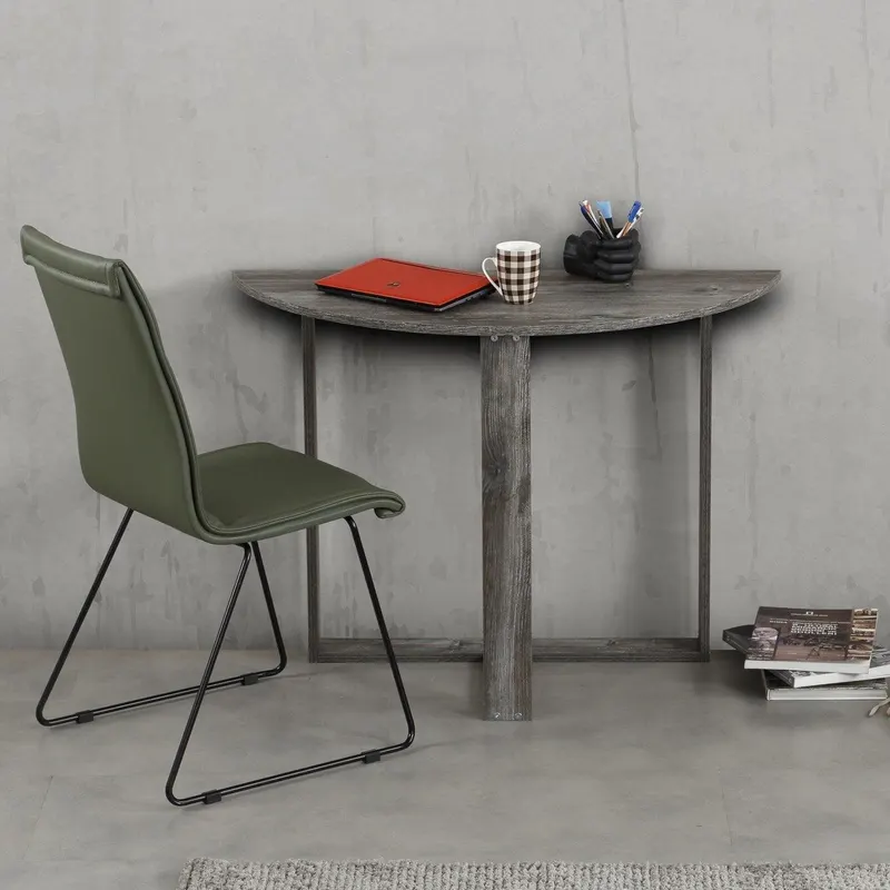 Masa living, Middle, Alb - Gri - Nuc - Sonoma - Stejar, 106 x 45 x 77 cm - Gri