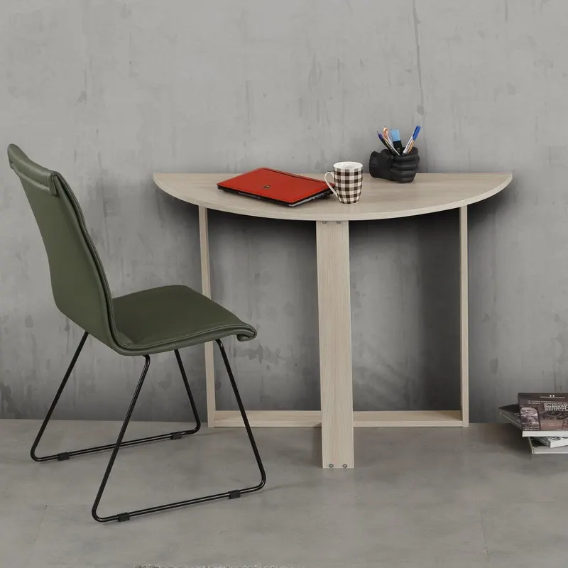 Masa living, Middle, Alb - Gri - Nuc - Sonoma - Stejar, 106 x 45 x 77 cm - Sonoma