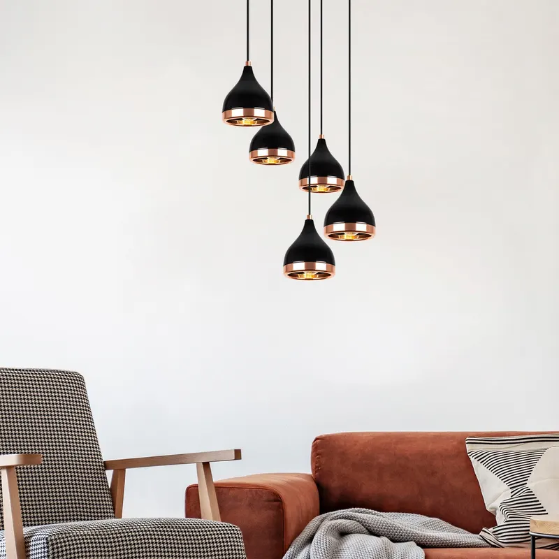 Lustra Yldo Chandelier, Negru - Negru