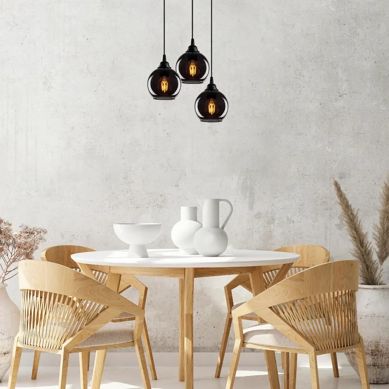 Lustra Smoked Chandelier, Fum - Gri deschis