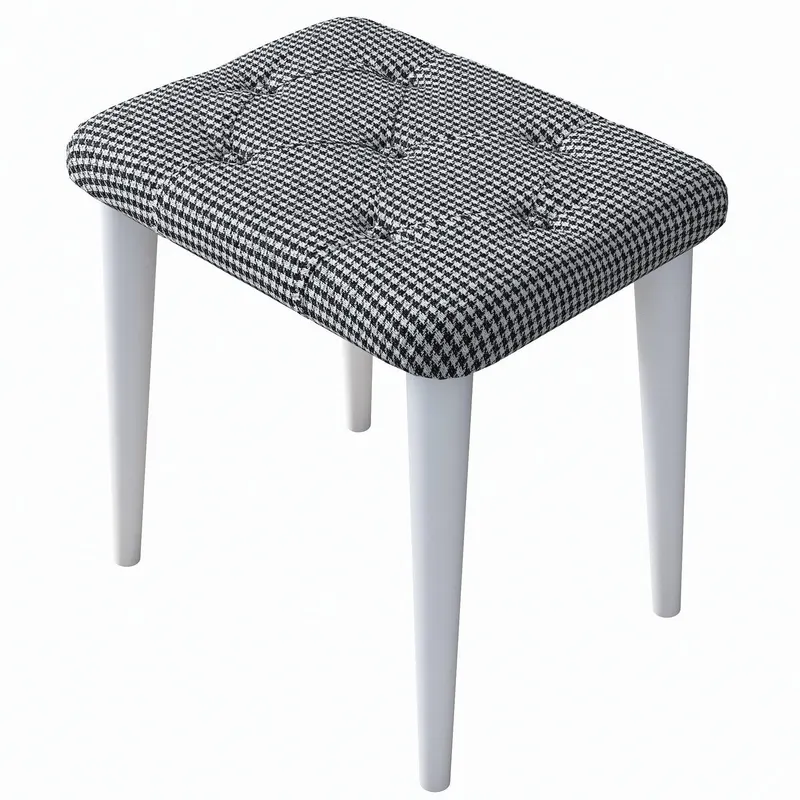 Taburet Bim, Negru, 45 X 45 X 35 Cm - Negru