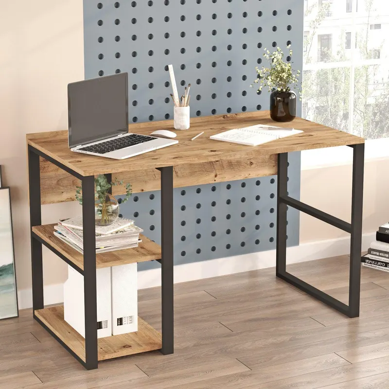 Birou Doina cu rafturile stanga, Stejar, 120 x 75 x 60 cm - Stejar