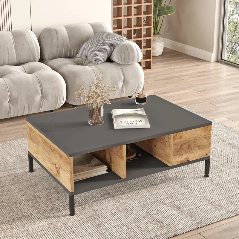 Masuta de cafea Sufragerie Bakan, Stejar, 90 x 33 x 60 cm - Stejar
