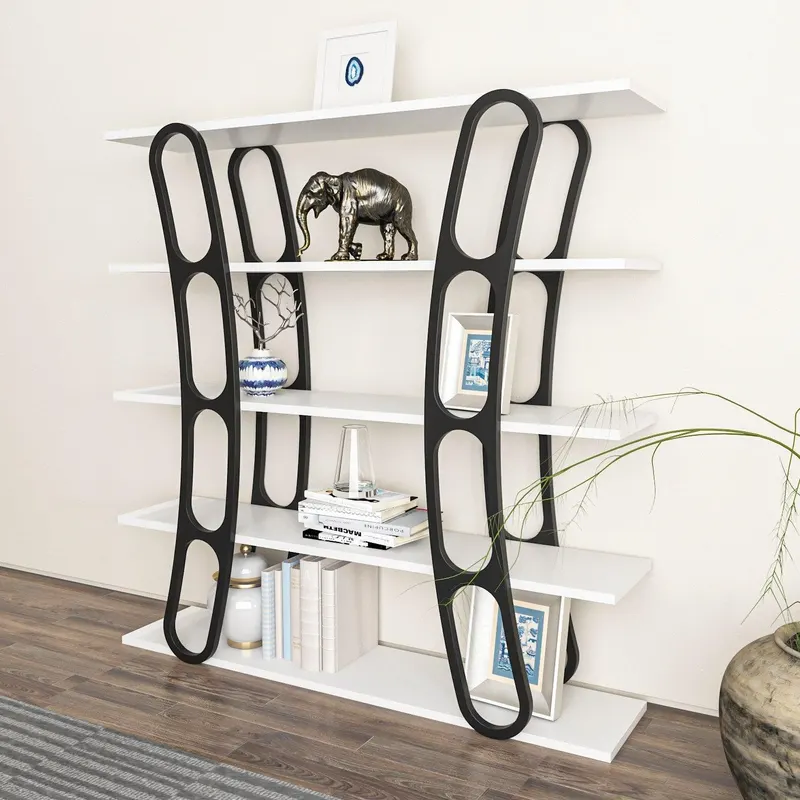 Biblioteca Dara Dessign 3D cu 5 Rafturi, 120 X 120 X 25 Cm - arsiv