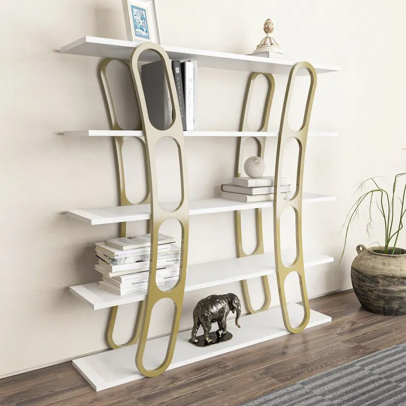 Biblioteca Dara Dessign 3D cu 5 Rafturi, 120 X 120 X 25 Cm - arsiv2