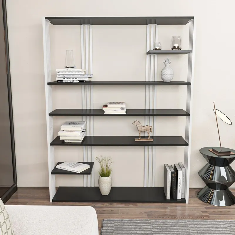 Biblioteca Manny Elegant, 6 Rafturi, 120 X 160 X 30 Cm - arsiv7