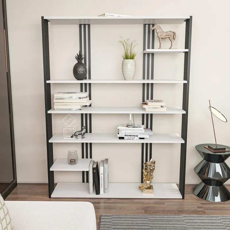 Biblioteca Manny Elegant, 6 Rafturi, 120 X 160 X 30 Cm - arsiv2